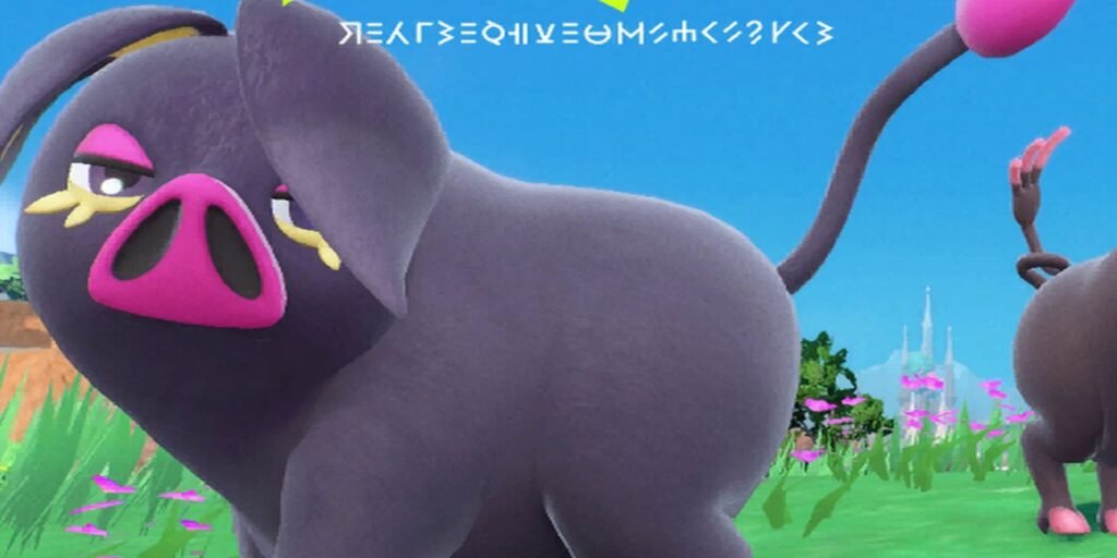 oinkologne as seen in the pokemon scarlet violet
