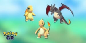 shiny charmander shiny charmeleon and shiny charizard in pokemon go