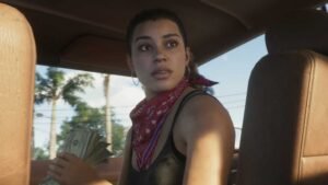 grand theft auto 6 trailer beach pose detail